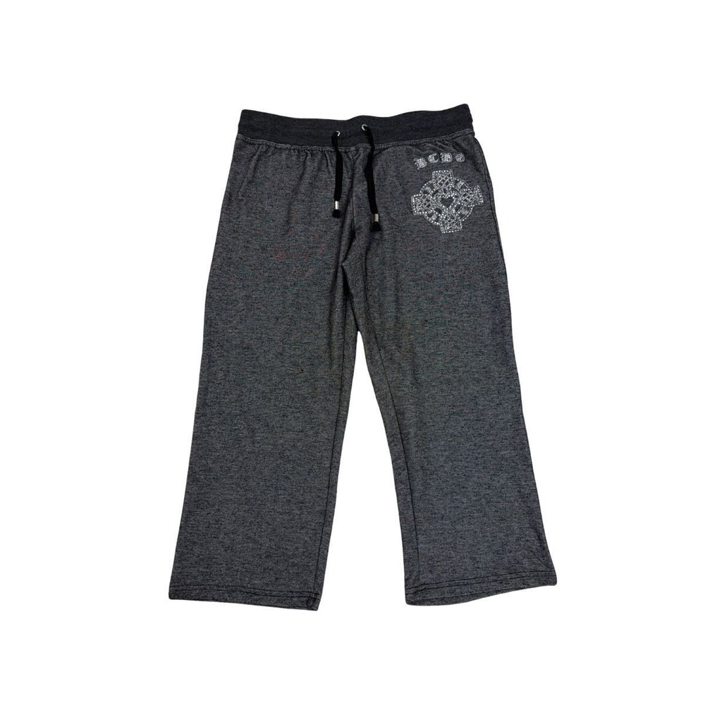 Y2K BCBG Cross Grunge Capris Athleisure Legging Mcbling Size M